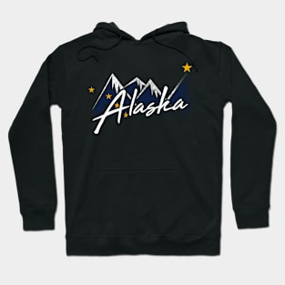 Alaska Flag Mountains State Hoodie